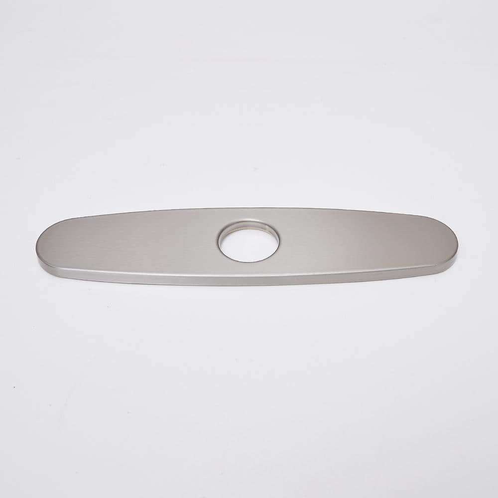 10 Inch Brushed Nickel Stainless Steel Kitchen Sink Escutcheon