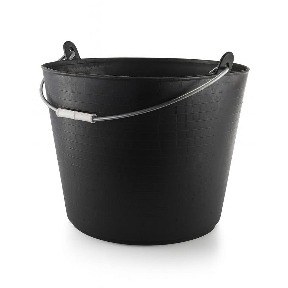 4-pack 7 gal. plastic flexible tub with metal handle for tile, construction, masonry, cleaning 13.78 x 13.78 x 12.99 in. price history on PriceWatchPro