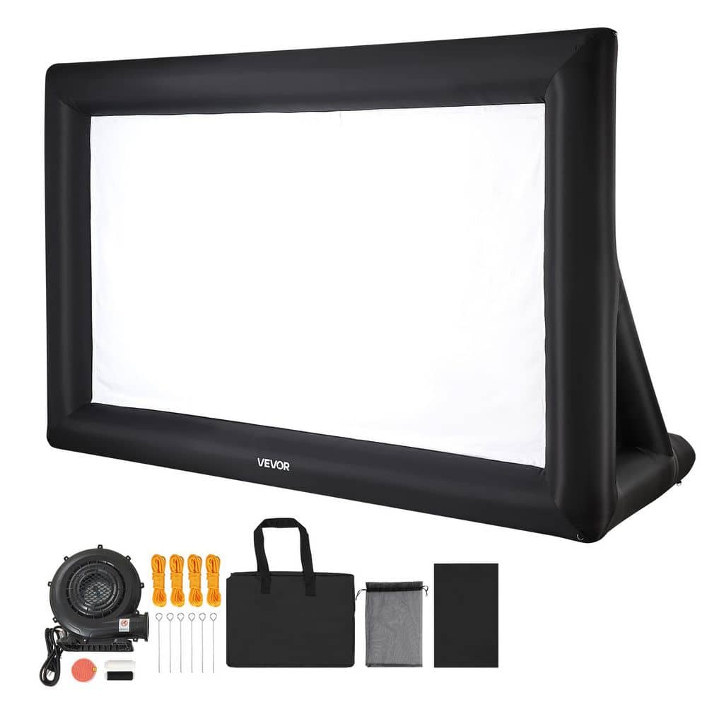 240 in. Inflatable Projector Screen, Inflatable Movie Screen Outdoor with 250W Air Blower Projector Screen Oxford Fabric price history on PriceWatchPro