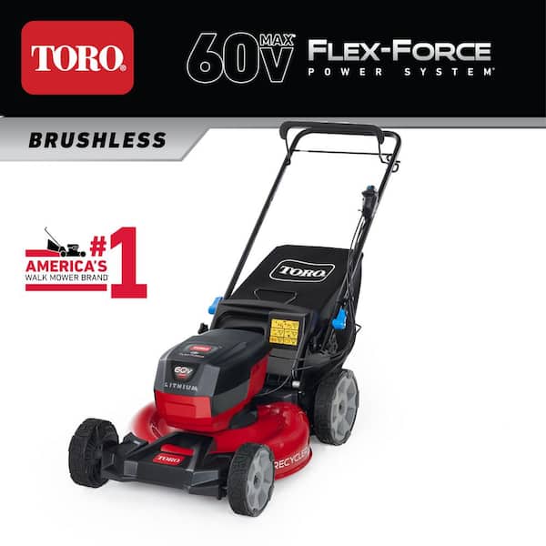 Toro 21326T 21 in. Recycler SmartStow 60-Volt Brushless Cordless Battery Walk Behind Self-Propelled Lawn Mower (Bare Tool) - 1