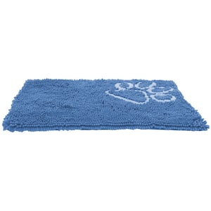 1 Size Blue Fuzzy Quick-Drying Anti-Skid and Machine Washable Dog Mat