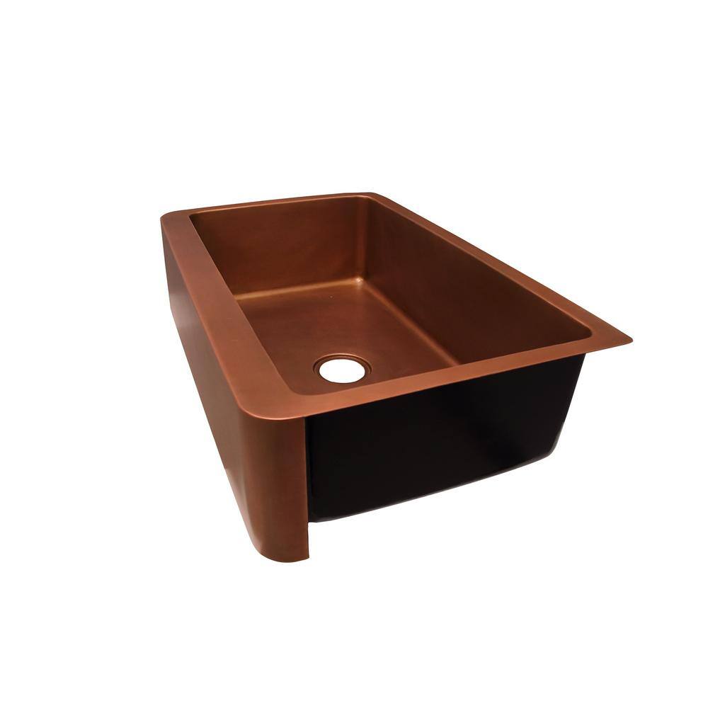 Austin 33'' Antique Copper Farmhouse Single Bowl Sink