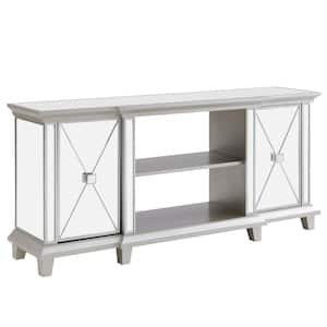 Toppington Silver Mirrored Media Console