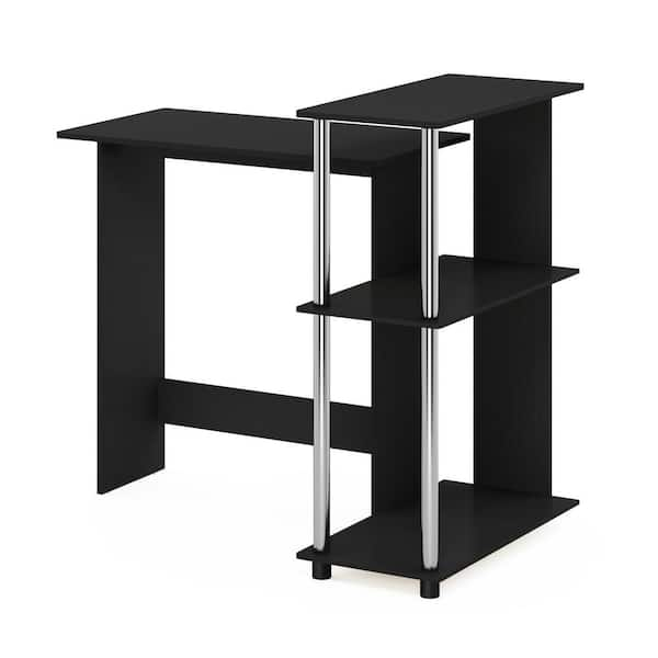 Furinno abbott corner computer online desk with bookshelf