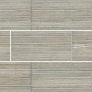 Charisma Silver 12 in. x 24 in. Matte Ceramic Stone Look Floor and Wall Tile (16 sq. ft./Case)