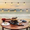 Hampton Bay 12 Light 24 ft. Indoor/Outdoor Plug-In LED Edison Style String-Light H-0624-0018-D