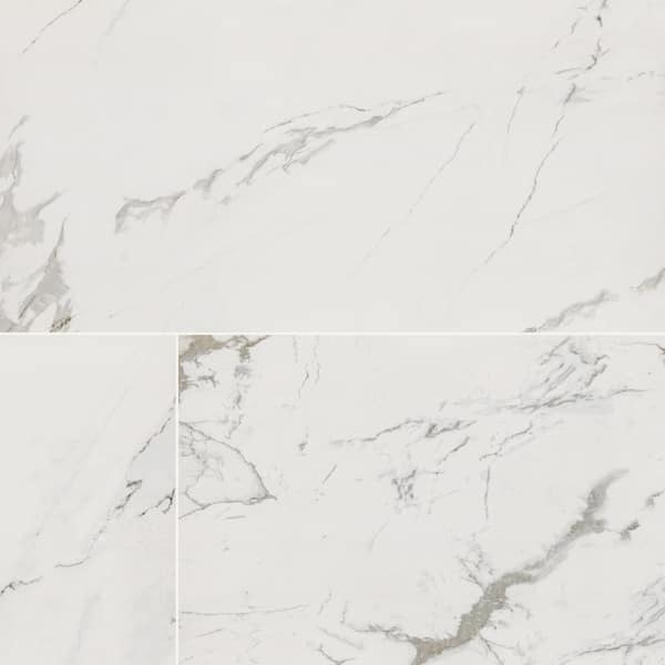 Home Decorators Collection Carrara 24 in. x 48 in. Polished Porcelain Floor and Wall Tile (16 sq. ft./Case)