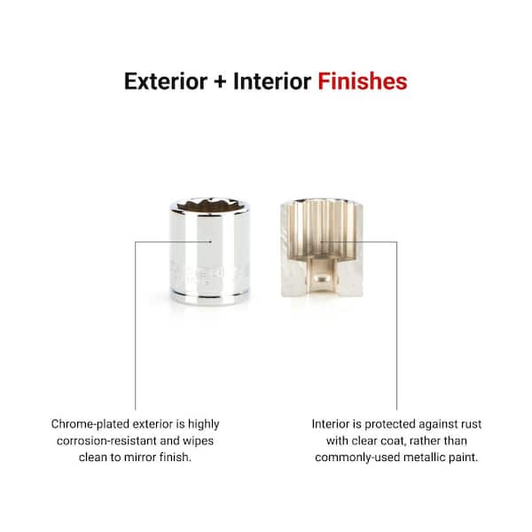 ジョイントジッターバグ5.8 1/2 Inch Drive x 5/8 Inch Deep 12-Point Impact Socket | TEKTON