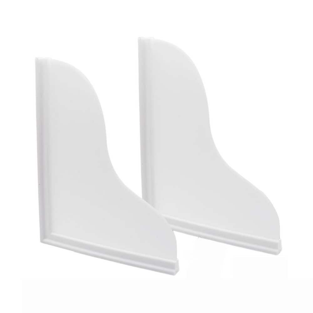 2-Piece Bath Accessory Set with 9.1 x 7.1 in. Self-Adhesive Shower Corner Splash Guards in Clear for Bathtub Countertop price history on PriceWatchPro
