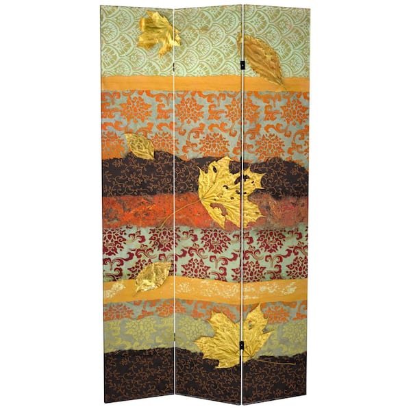 RED LANTERN 7 ft. Printed 3-Panel Room Divider