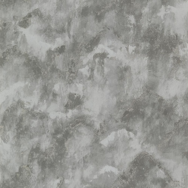 A-Street Prints Toula Silver Abstract Wallpaper Sample