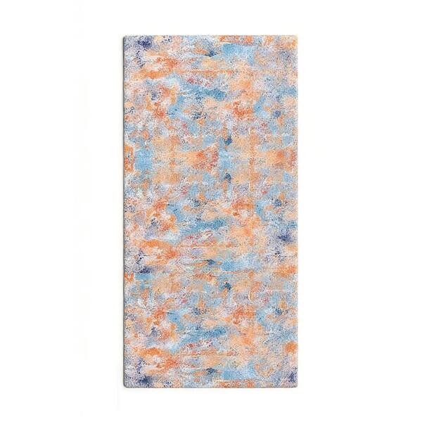 2 ft. x 10 ft. Multi-Colored Abstract Washable for Bedroom, Dining Room, Living Room Area Rug