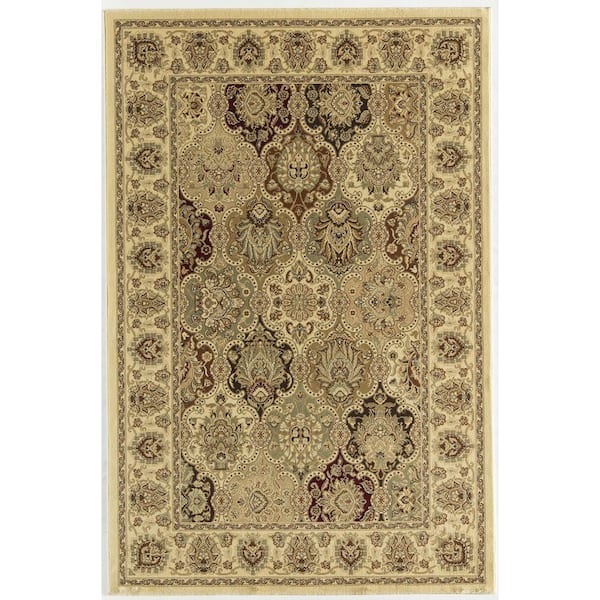 New Vision Panel Cream Beige 2 ft. X 7 ft. Area Rug