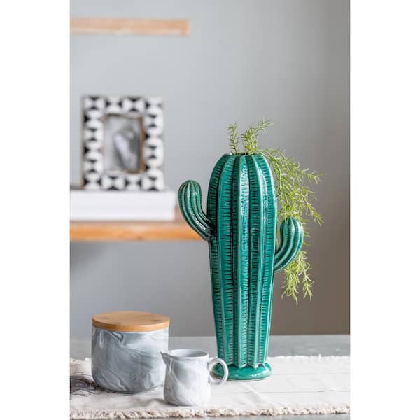 A & B Home Saguaro Ceramic Cactus Accent