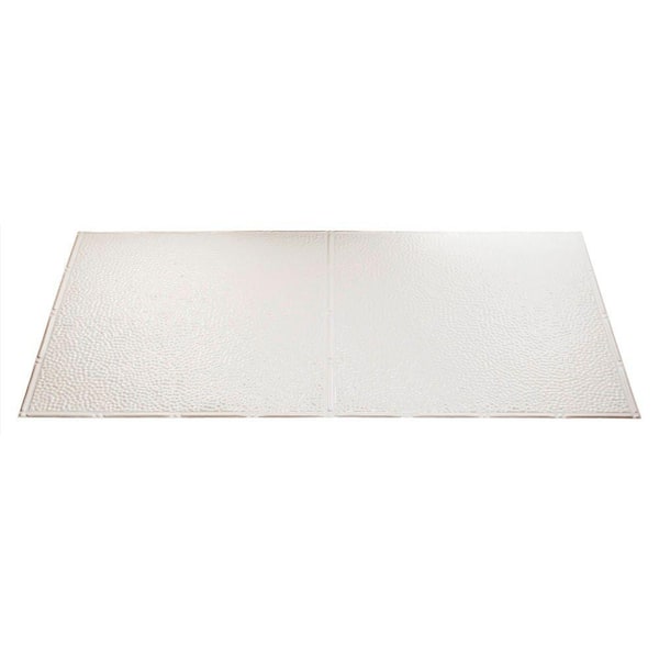 Fasade Border Fill 2 ft. x 4 ft. Gloss White Lay-in Ceiling Tile
