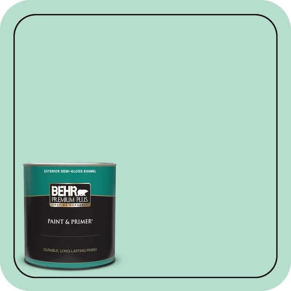 BEHR PREMIUM PLUS 1 qt. #MQ4-18 Free Spirit Semi-Gloss Enamel Exterior Paint & Primer