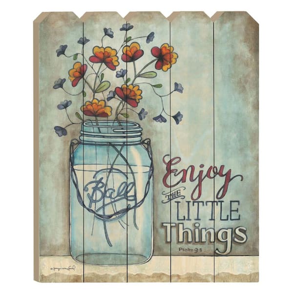 HomeRoots Charlie Enjoy the little Things Unframed Graphic Print Nature Art Print 20 in. x 16 in. .