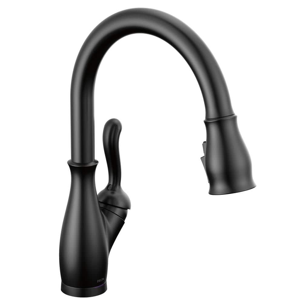 Leland VoiceIQ Touch2O with Touchless Technology Single Handle Pull Down Sprayer Kitchen Faucet in Matte Black price history on PriceWatchPro