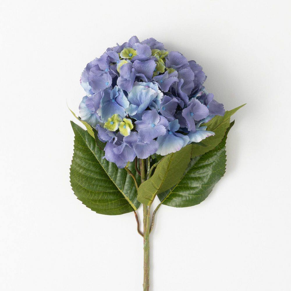 SULLIVANS 26 in. Lavender Blue Artificial Hydrangea Stem