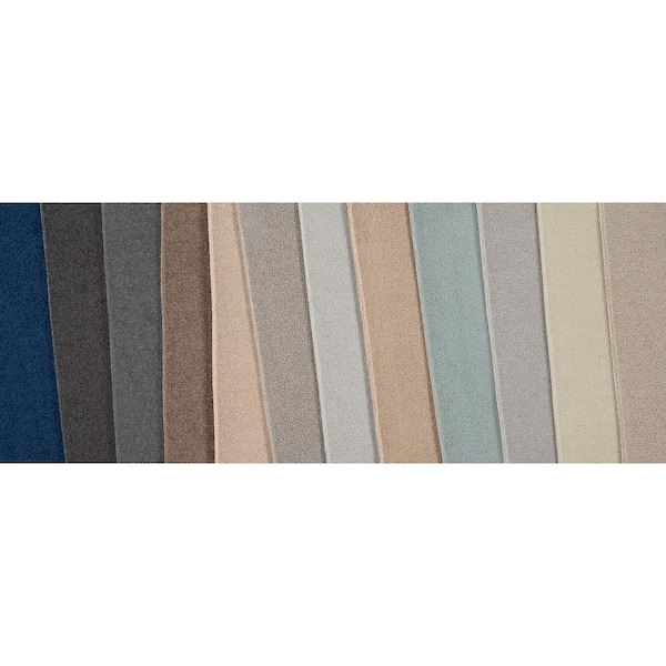 6 in. x 6 in. Texture Carpet Sample - Feather - Color Steel