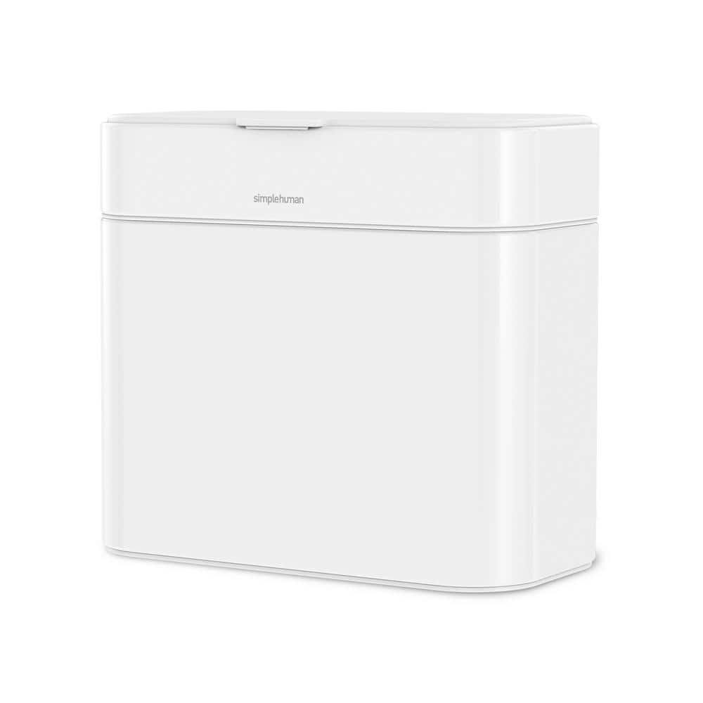 4 Liter Compost Caddy, White Steel