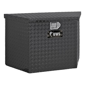 Gloss Black Aluminum 34'' Trailer Tongue Box (Heavy Packaging)
