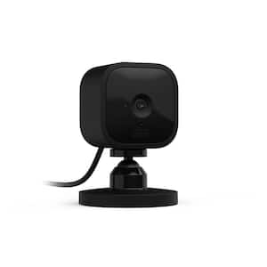 Wired Indoor 1080p Smart security Camera Night Vision, Motion Detection, Two-way Audio & with Alexa in Black