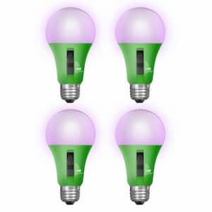 17-Watt A21 Selectable Spectrum for Seeding, Growing Blooming Indoor Greenhouse E26 Plant Grow LED Light Bulb (4-Pack)