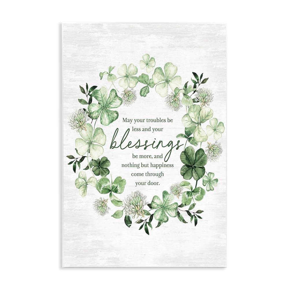 Irish Proverb Wreath by Lettered and Lined Unframed Graphic Art Print Nature 10 in. x 15 in. price history on PriceWatchPro