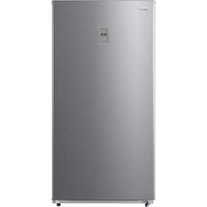 18 cu. ft. Garage Ready Automatic Defrost Convertible Upright Freezer in Stainless Look