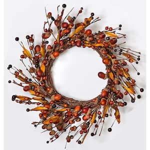 14 in. Artificial Acorn and Leaf Wreath