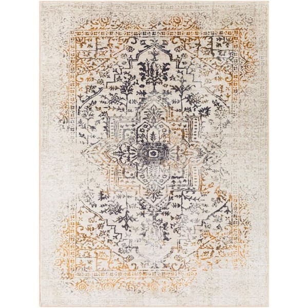 Artistic Weavers Fabius Gold/Charcoal 5 ft. x 7 ft. Indoor Area Rug