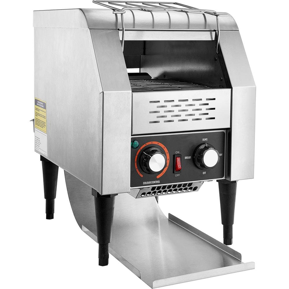 150 Slices/Hour Commercial Conveyor Toaster, Heavy-Duty Electric Toaster Oven for Restaurant, Toast, Bagel