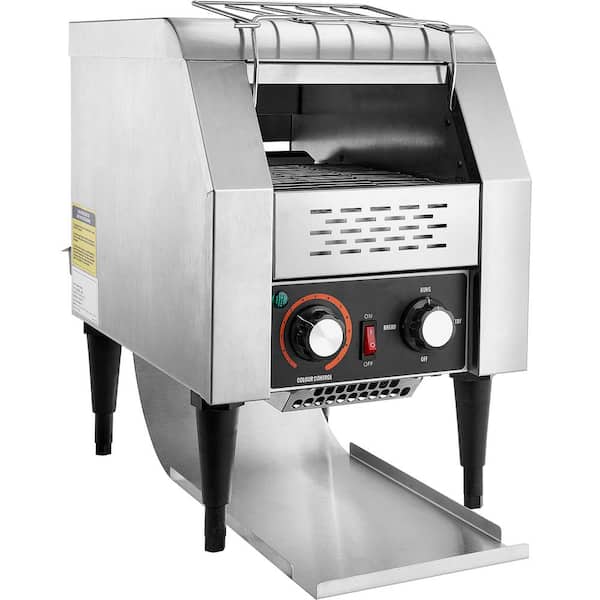 150 Slices/Hour Commercial Conveyor Toaster, Heavy-Duty Electric Toaster Oven for Restaurant, Toast, Bagel