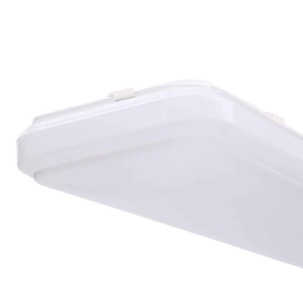White Rectangular LED Flush Mount Ceiling Light