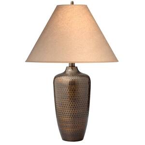 Azusa 29 in. Hammered Bronze Table Lamp