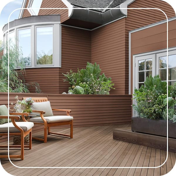 BEHR 1 gal. #SC-142 Cappuccino Solid Color House and Fence