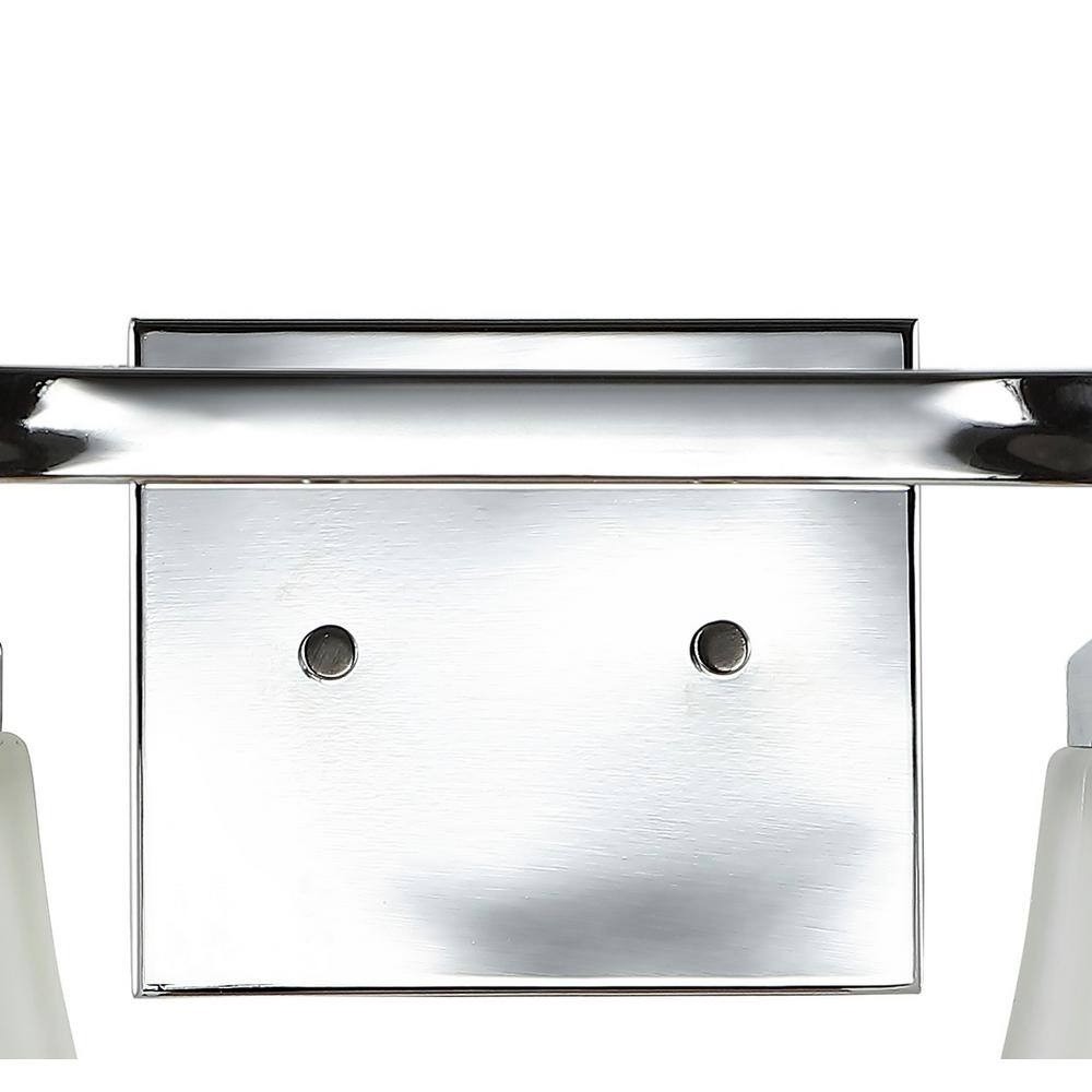 Staunton 24" Chrome 3-Light Iron and Glass Vanity Light