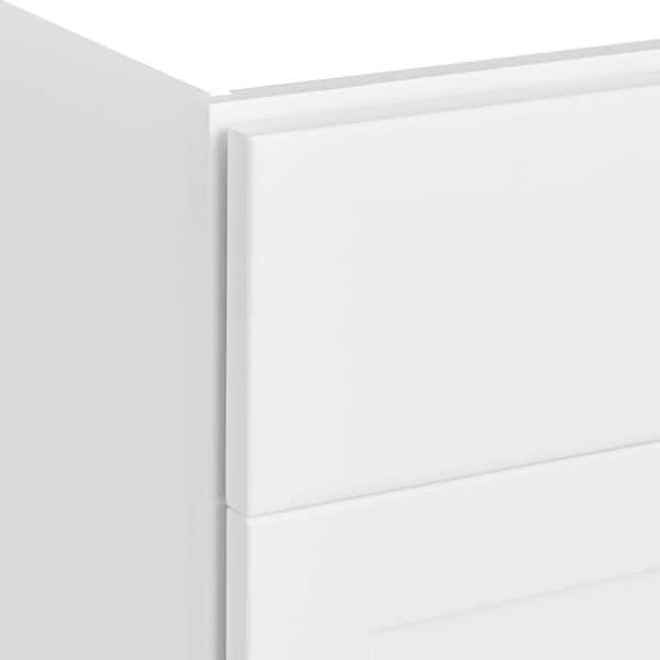 Hampton Bay Avondale 36 in. W x 24 in. D x 34.5 in. H Ready to Assemble  Plywood Shaker Drawer Base Kitchen Cabinet in Alpine White DB36 - The Home  Depot