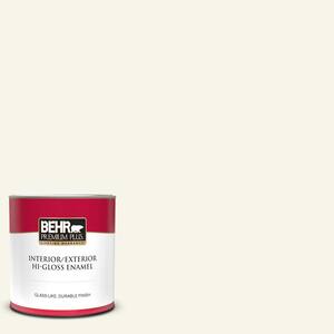 1 qt. #W-B-400 Vermont Cream Hi-Gloss Enamel Interior/Exterior Paint