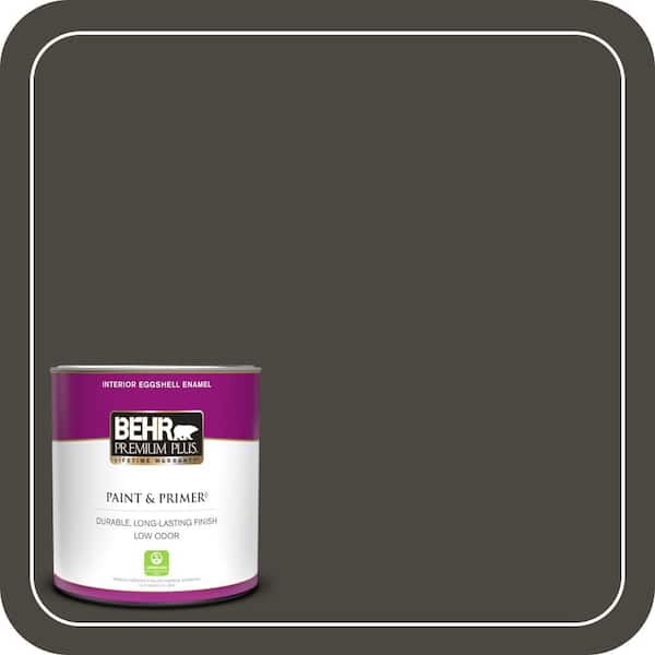 BEHR PREMIUM PLUS 1 qt. #T18-11 Unplugged Eggshell Enamel Low Odor Interior Paint & Primer
