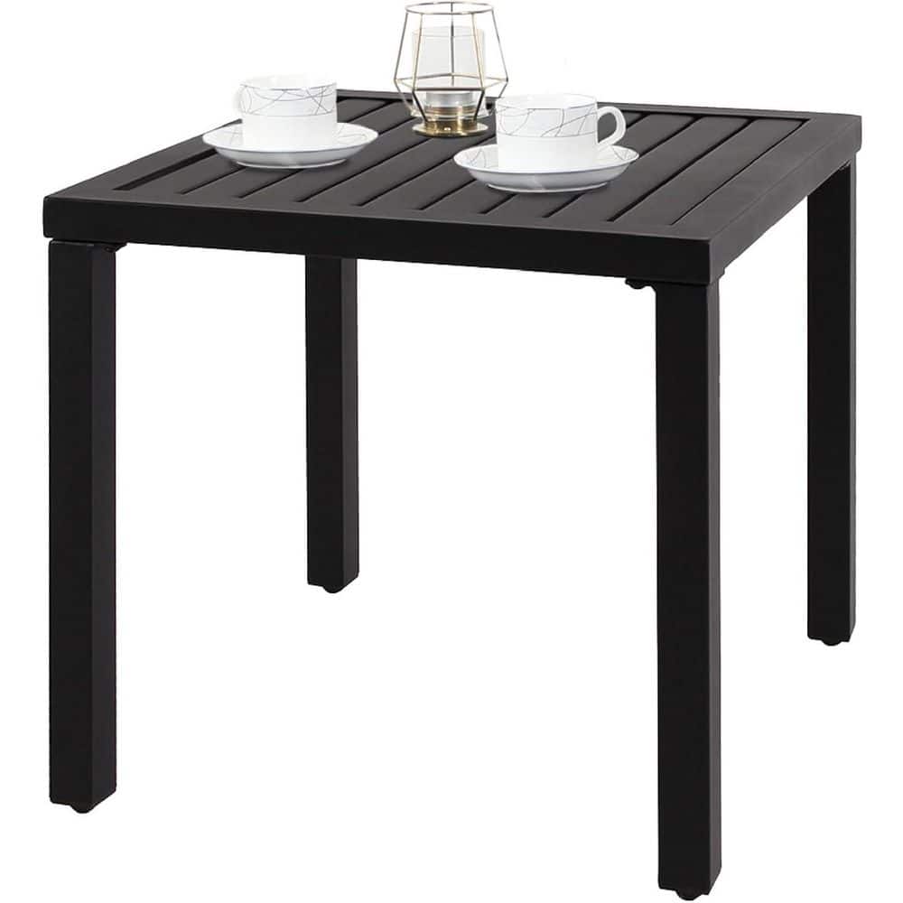 Black Metal Outdoor Side Table