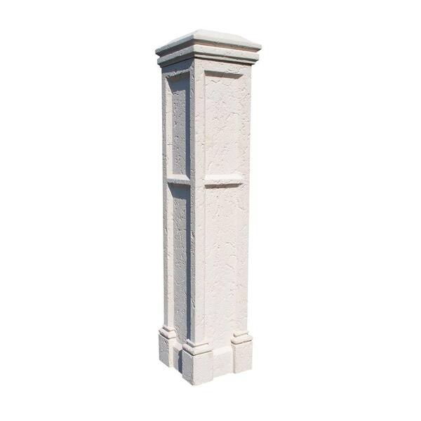 Eye Level Limestone Column, Includes Limestone 21 In. Curved Cap 53 In. x 21 In. x 21 In.--SOLD OUT FOR THE SEASON-DISCONTINUED