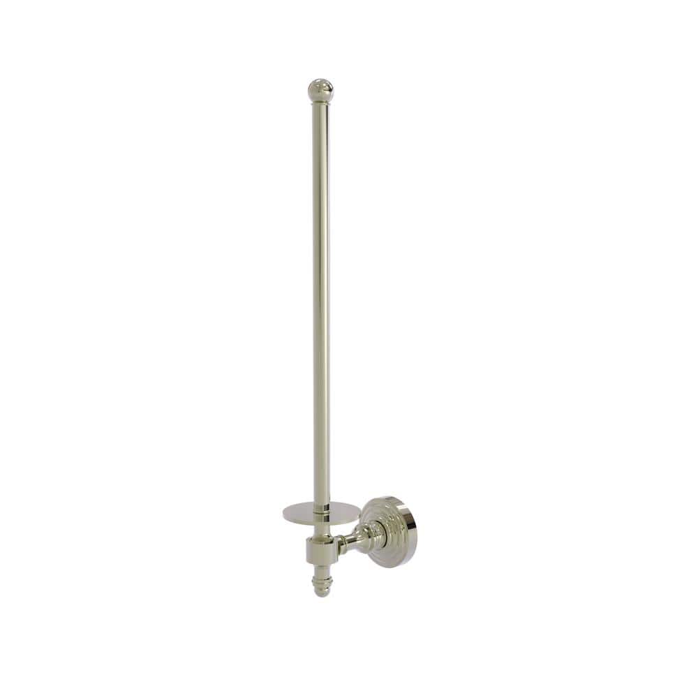 Allied Brass Retro Wave Collection Wall Mounted Paper Towel Holder in Polished Nickel