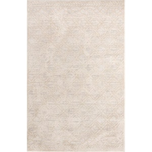 Jolan Moroccan Lattice Beige 5 ft. x 8 ft. Traditional Area Rug