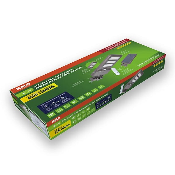 100-Watt Equivalent 4500-Lumens Solar Powered Outdoor Integrated LED Flood Light with Integrated Motion and D2D Sensor