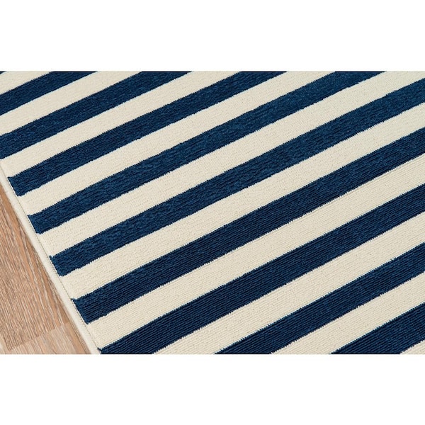 Baja Navy 9 ft. x 13 ft. Indoor/Outdoor Area Rug