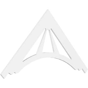 1 in. x 72 in. x 36 in. (12/12) Pitch Stanford Gable Pediment Architectural Grade PVC Moulding