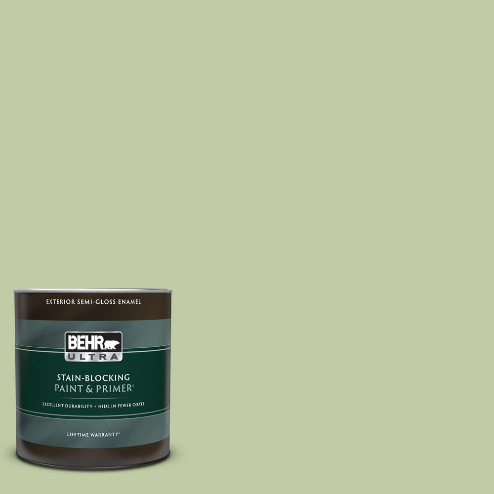 BEHR ULTRA 1 qt. M3604 Marjoram SemiGloss Enamel Exterior Paint