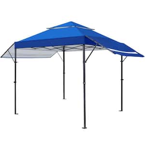 10 ft. x 17 ft. 2-Tiered Pop-Up Gazebo Canopy with Tilt Angle-Adjustable Double Awnings